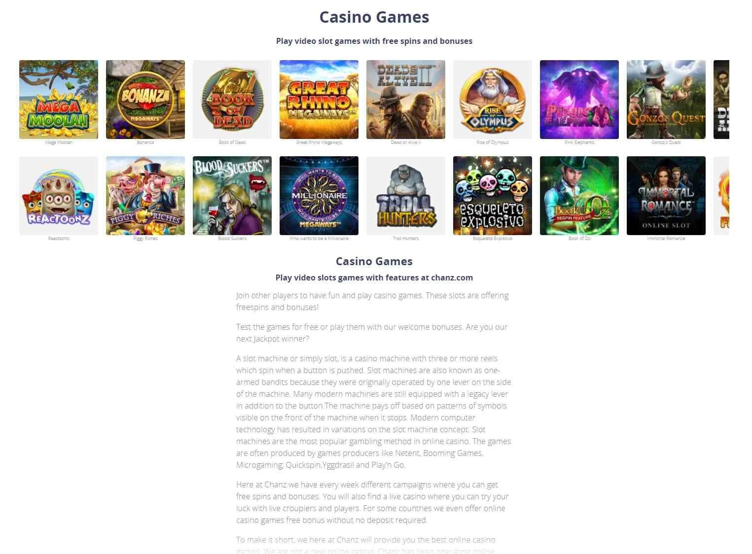 Chanz Casino Review: Ein Blick auf den beliebten Anbieter für deutsche Spieler